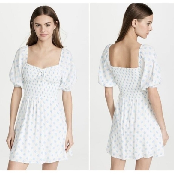 Faithfull the Brand Galicia Floral Minidress X-Small XS - Picture 1 of 15